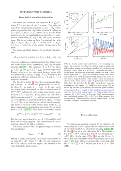 1 We define the collective spin operator F &equiv; &sum; where f(i) is the spin