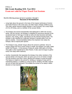 8th Grade Reading SOL Test 2014