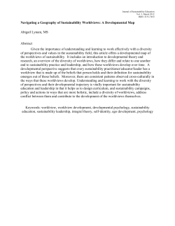 Navigating a Geography of Sustainability Worldviews: A