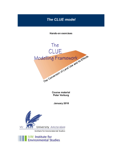 The CLUE-S model
