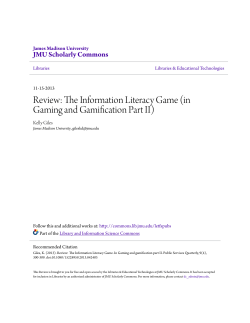 Review: The Information Literacy Game