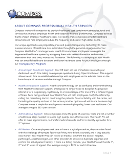 about compass professional health services