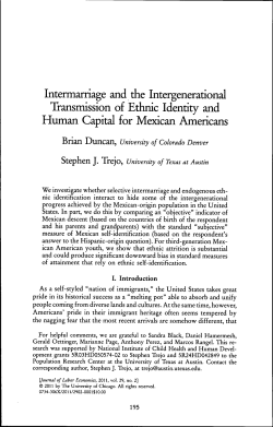 Intermarriage and the Intergenerational Transmission