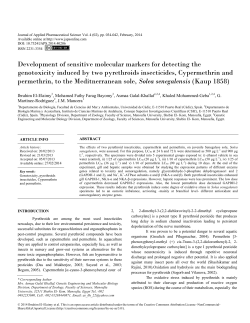 Development of sensitive molecular markers for detecting the
