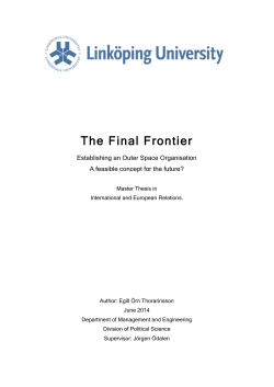 The Final Frontier