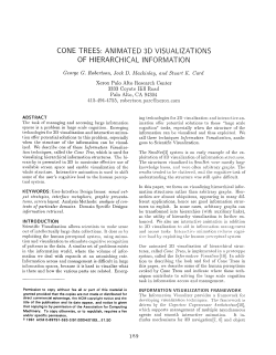 cone trees: animated 3d visualizations of hierarchical information