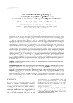 Application of cytotechnology techniques: A case study for the