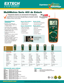 Mult&iacute;Metros Serie 400 de Extech