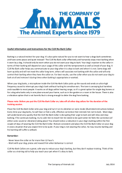 Useful information and instructions for the CLIX No