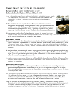 How much caffeine is too much