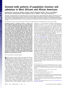 Genome-wide patterns of population structure