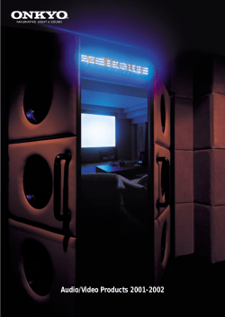 ONKYO Catalog 2001-2002