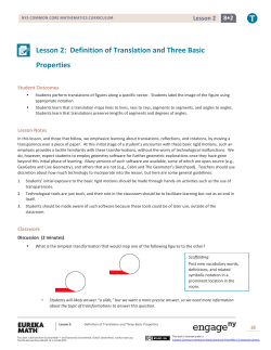 Lesson 2: Definition of Translation and Three Basic Properties