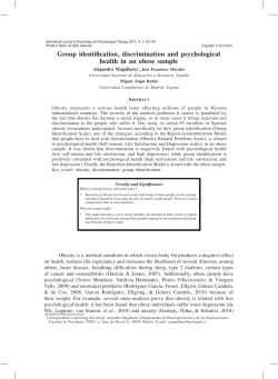 Group identification, discrimination and psychological health in an