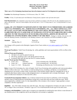 Metro Novice Meet May 2016