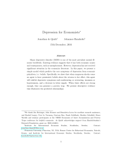 Depression for Economists