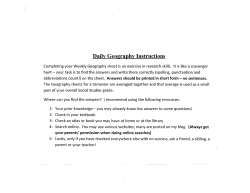 Daily Geography Instructions