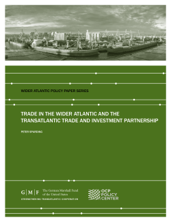 trade in the wider atlantic and the transatlantic trade and investment