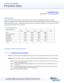 Practice Sets - Atomic Learning