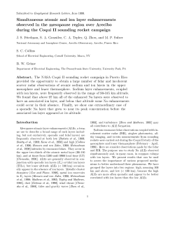 simultaneous atomic and ion layer enhancements observed in the