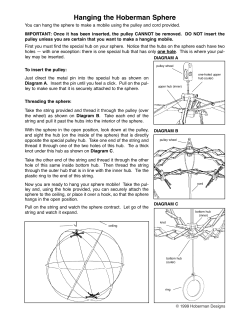 Hanging the Hoberman Sphere