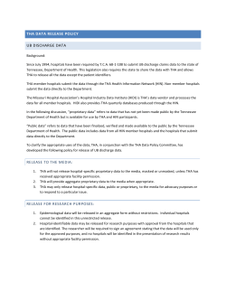 THA Data Release Policy