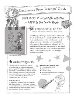 JUDY MOODY + Cool Math Activities = RARE to the Tenth Power!