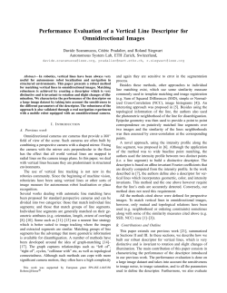 Performance Evaluation of a Vertical Line Descriptor for