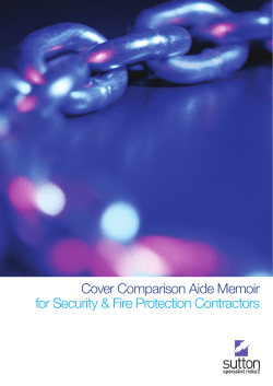 Scheme Cover comparison aide memoir