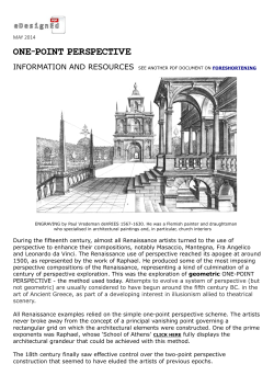 ONE-POINT PERSPECTIVE