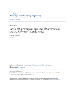Levels of Government, Branches of Government