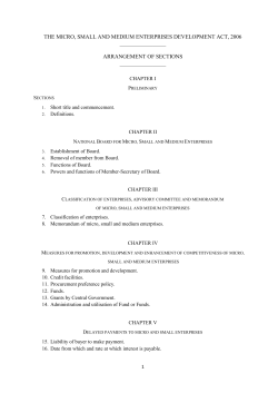 Micro, Small and Medium Enterprises Development Act, 2006