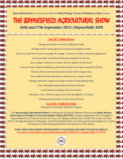 the baynesfield agricultural show