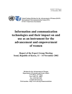 Information and communication technologies and their impact on