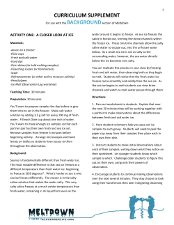 curriculum supplement - Alaska Sealife Center