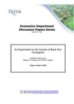 An Experiment on the Causes of Bank Run Contagions