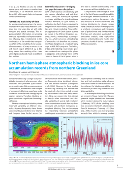 Northern hemisphere atmospheric blocking in ice core accumulation