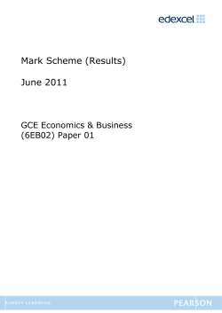 Mark scheme - Edexcel