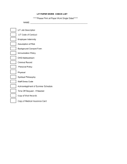 printable LIT (Residential Camp) Packet