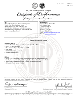 Certificate Number - Endress+Hauser Portal