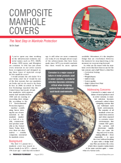 COMPOSITE MANHOLE COVERS