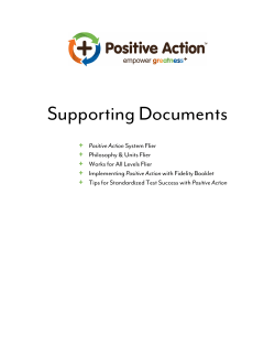 Positive Action Documents