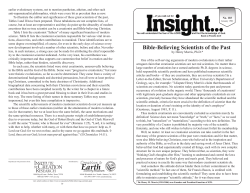 Bible-Believing Scientists of the Past
