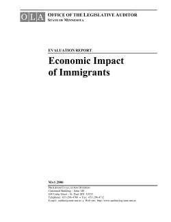 Economic Impact of Immigrants
