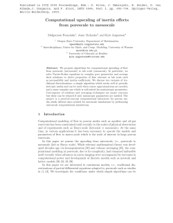 Computational upscaling of inertia effects from porescale to mesoscale