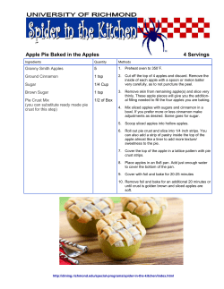 Apple Pie Baked in the Apples 4 Servings