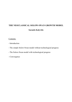 THE NEOCLASSICAL SOLOW