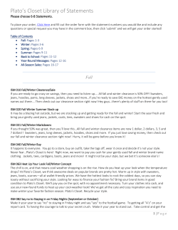 Platos loset Library of Statements