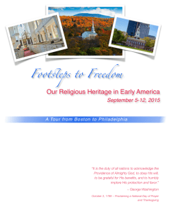 Itinerary Brochure