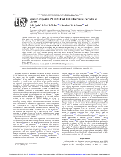 Sputter-Deposited Pt PEM Fuel Cell Electrodes: Particles vs Layers